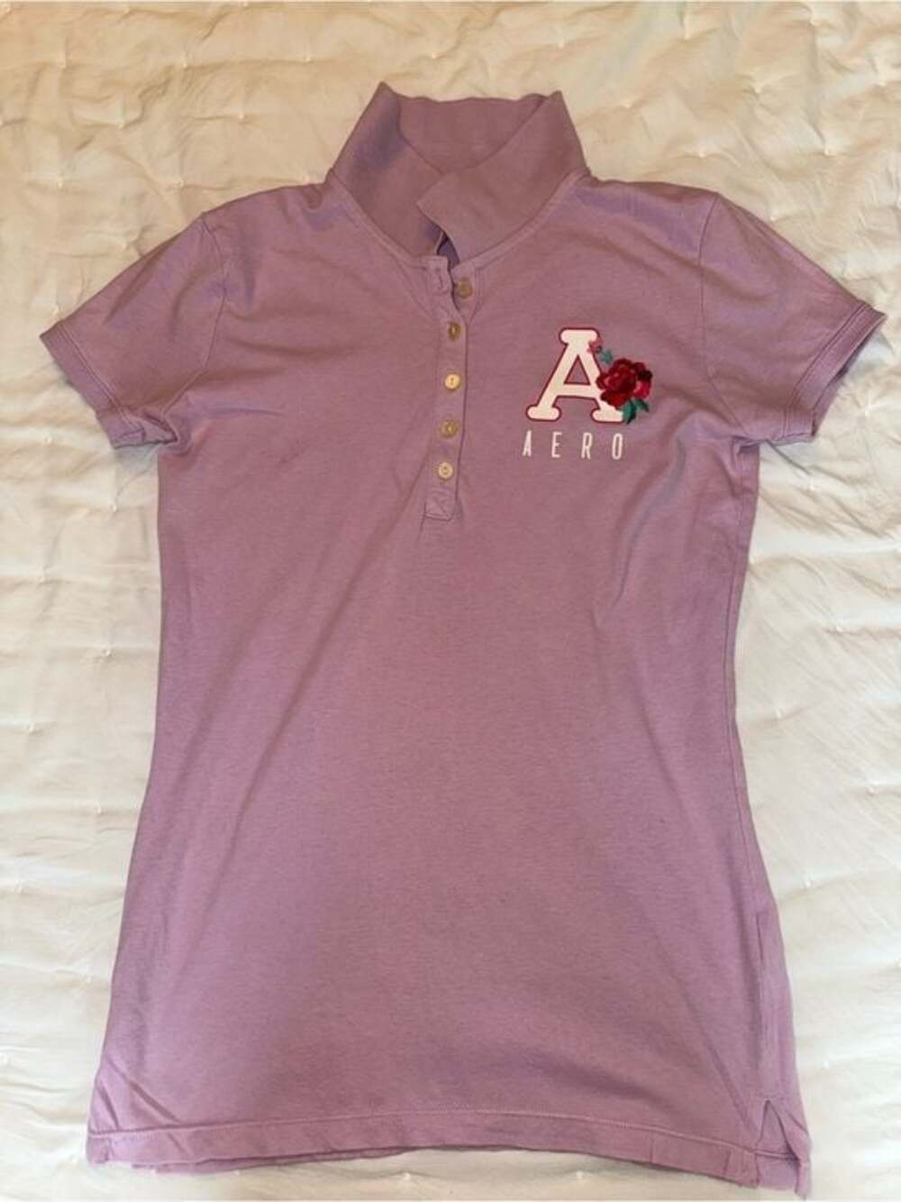 Aeropostale Lavender Crewneck Tee